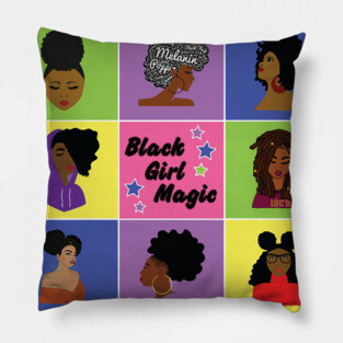 Black Girl Magic Hairstyles Pillow
