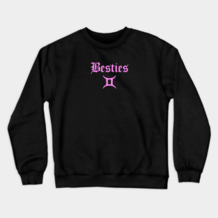 Besties Friends Birthday June Gemini Zodiac Crewneck Sweatshirt