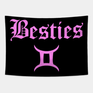 Besties Friends Birthday June Gemini Zodiac Tapestry