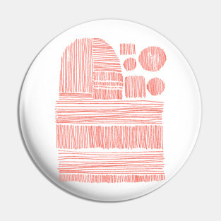 Abstract Line Art Pin