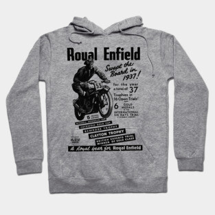 Gorgeous 1937 Royal Enfield Motorcycles Hoodie