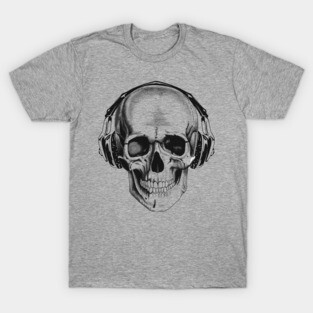 Skull with headphones T-Shirt