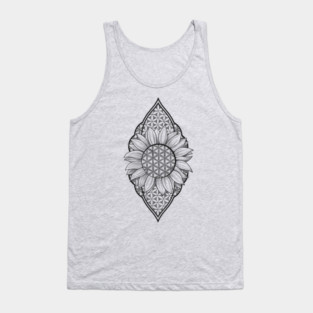 Flower of life sunflower Tank Top