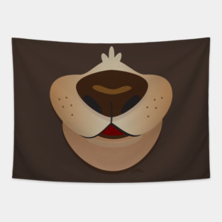 Bear Smile (for Face Mask) Tapestry