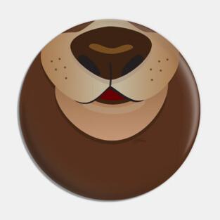 Bear Smile (for Face Mask) Pin
