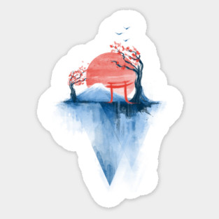 Japan Watercolor Sticker