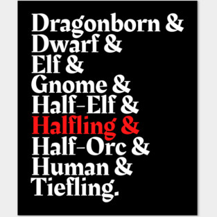 I'm The Halfling - D&D All Race Posters and Art