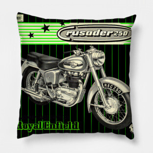 Royal Enfield Crusader 250 Vintage Motorcycle Pillow
