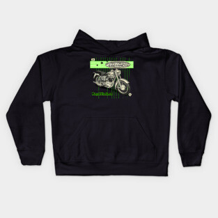 Royal Enfield Crusader 250 Vintage Motorcycle Kids Hoodie