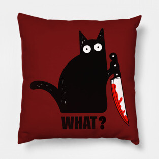Spooky Lockdown Cat Pillow