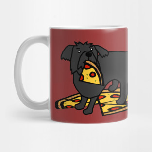 Cute Dog with Pizza Mug