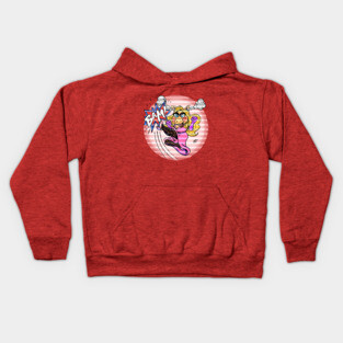 Angry Comic Book Piggy Kids Hoodie