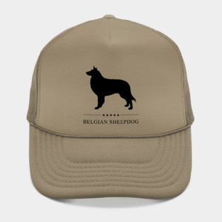 Belgian Sheepdog Black Silhouette Hat