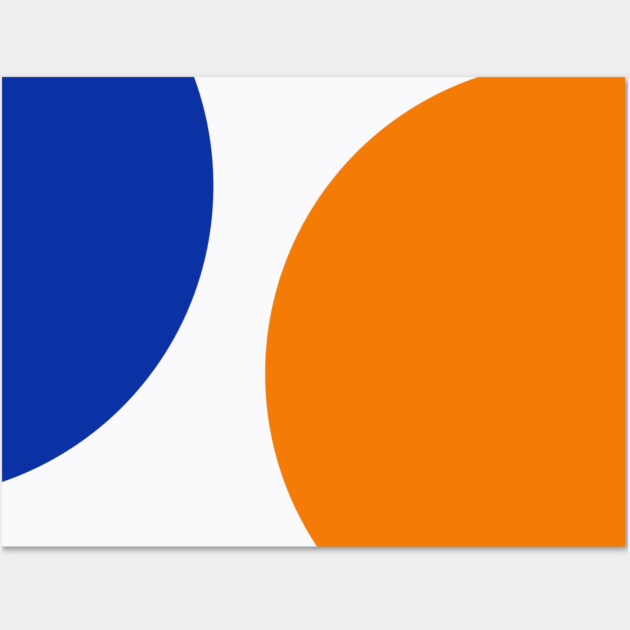 Florida Orange and Blue Wall Art by AllAmerican