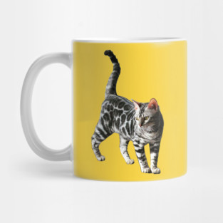 Bengal Cat Silver Spotted Leopard Kitten Mug