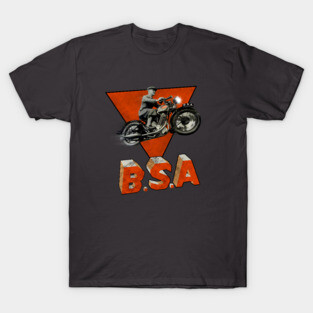 Vintage BSA Motorcycle Advertising T-Shirt