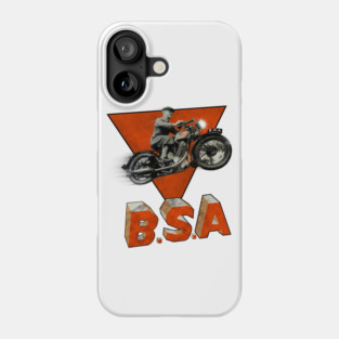 Vintage BSA Motorcycle Advertising Phone Case
