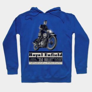 Vintage Royal Enfield 350 Bullet Motorcycle Hoodie