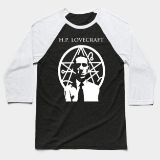 H.P. Lovecraft Cosmic Horror Baseball T-Shirt