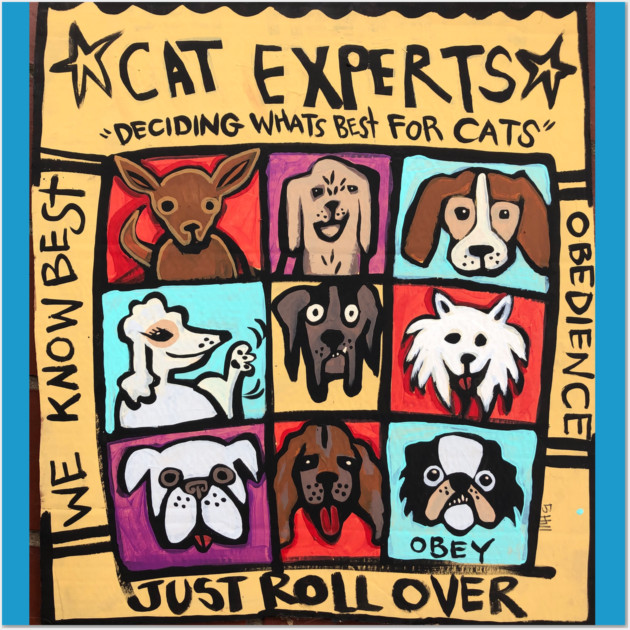 Cat Experts Wall Art by BethanneHill