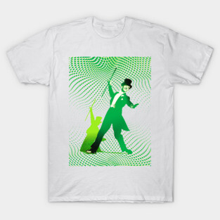 Astaire, Top Hat White Tie And Tails – Green T-Shirt