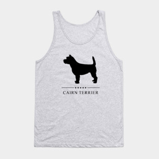 Cairn Terrier Black Silhouette Tank Top