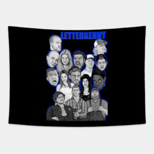 Letterkenny group collage Tapestry