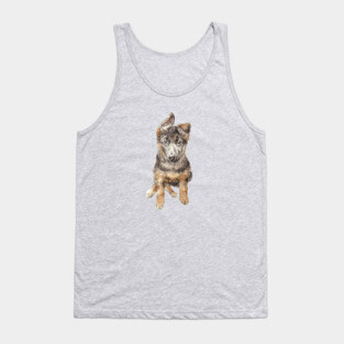 German Shepherd Puppy Tank Top