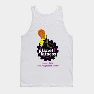 Planet Fatness - The Free Judgment Zone Tank Top