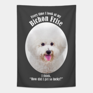 Lucky Bichon Tapestry