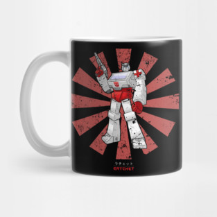 Ratchet Transformers Retro Japanese Mug