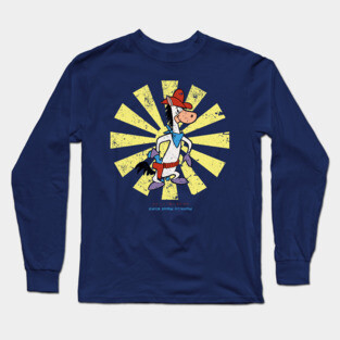 Quick Draw McGraw Retro Japanese Long Sleeve T-Shirt