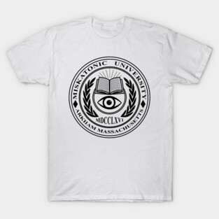Miskatonic University Crest White - HP Lovecraft T-Shirt