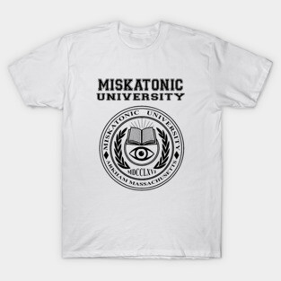 Miskatonic University Crest Black- HP Lovecraft T-Shirt