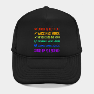 Earth is not flat! Vaccines work! Hat