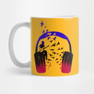 Headphone Music Bassist Mug