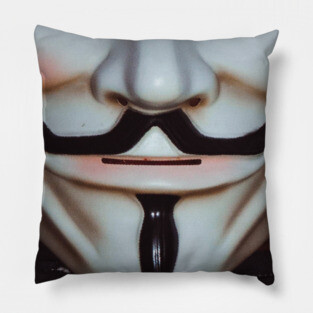 Funny smiling mouth mask Pillow