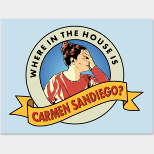 Where in the House is Carmen Sandiego? Posters and Art
