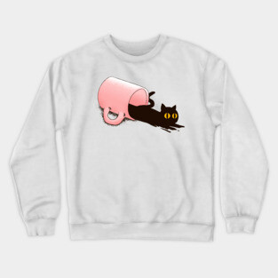 Black Catfee Crewneck Sweatshirt