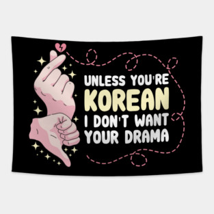 K-Drama Gift for Korean Drama Lovers Tapestry