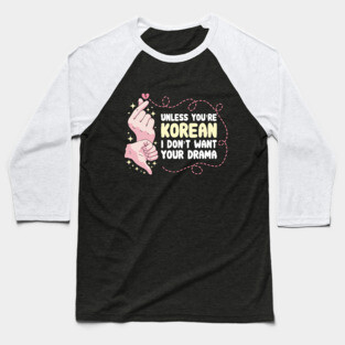 K-Drama Gift for Korean Drama Lovers Baseball T-Shirt