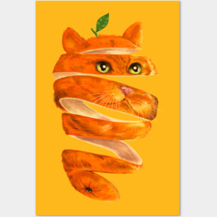 Orange Cat Posters and Art