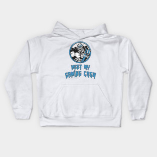 Meet My Gaming CREW | Gamer 4 Life | Multiplayer Team Work Champions Kids Hoodie