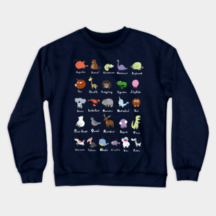 Animal Alphabet Crewneck Sweatshirt