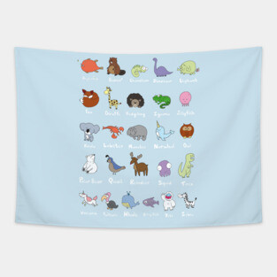 Animal Alphabet Tapestry