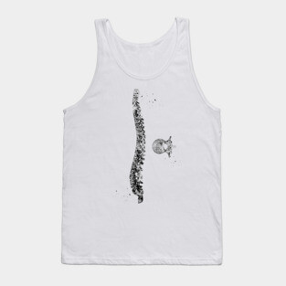 Spine with vertebra Tank Top
