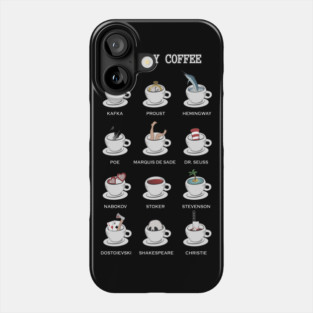Literary coffee for readers Phone Case