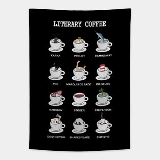 Literary coffee for readers Tapestry