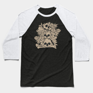Skull and Crossbones Baseball T-Shirt