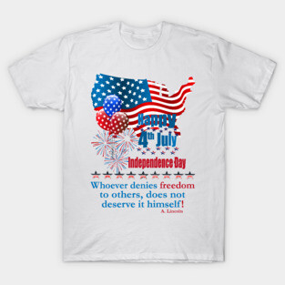Independence Day Lincoln T-Shirt